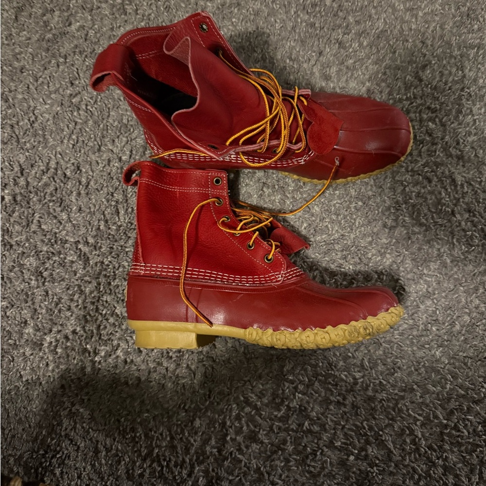 L.L. Bean Cherry Red Winter Boots
